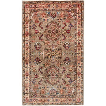 Tappeto Kazak Fine Pakistan marrone grigio 87x151