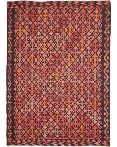 Tappeto Kilim Afghanistan rosso grigio 181x247
