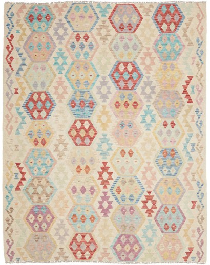 Tappeto Kilim Afghanistan beige marrone 189x238