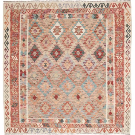 Tappeto Kilim Afghanistan marrone 198x200