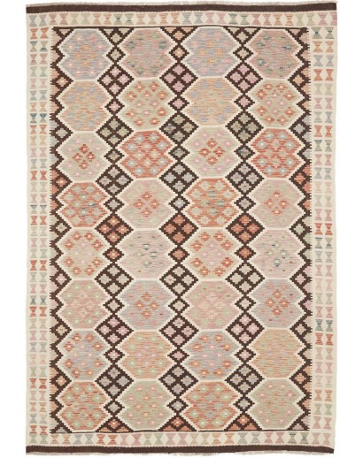 Tappeto Kilim Afghanistan beige verde 167x243