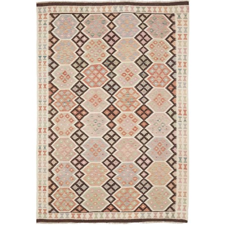 Tappeto Kilim Afghanistan beige verde 167x243