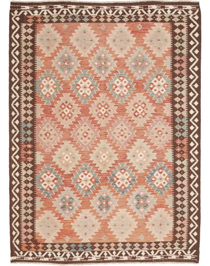 Tappeto Kilim Afghanistan marrone verde 177x239