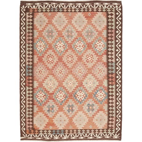 Tappeto Kilim Afghanistan marrone verde 177x239
