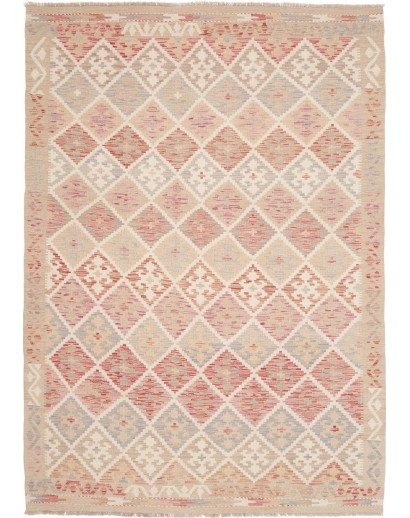 Tappeto Kilim Afghanistan beige marrone 176x248