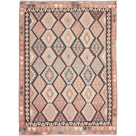 Tappeto Kilim Afghanistan marrone verde 180x241