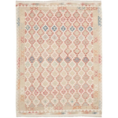Tappeto Kilim Afghanistan beige rosso 183x245