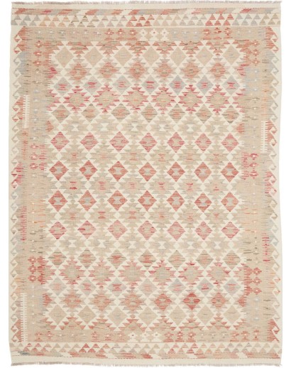 Tappeto Kilim Afghanistan beige rosso 182x242