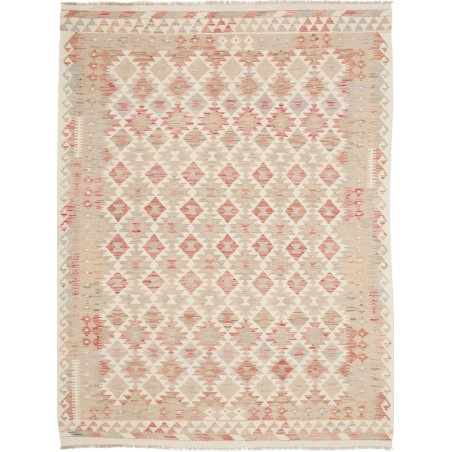 Tappeto Kilim Afghanistan beige rosso 182x242