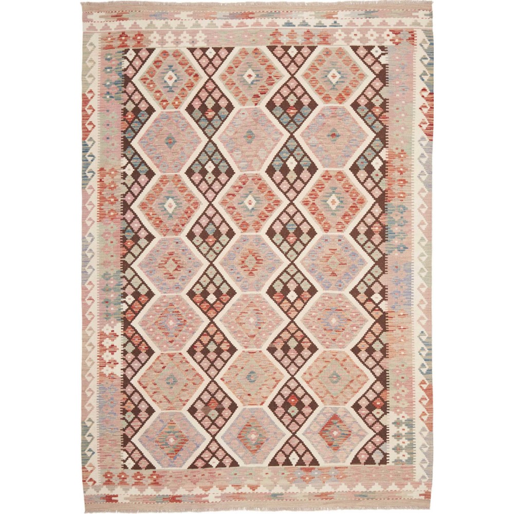 Tappeto Kilim Afghanistan marrone 174x248