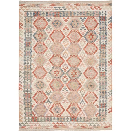 Tappeto Kilim Afghanistan beige rosso 172x237