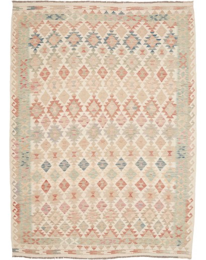 Tappeto Kilim Afghanistan beige giallo 182x249