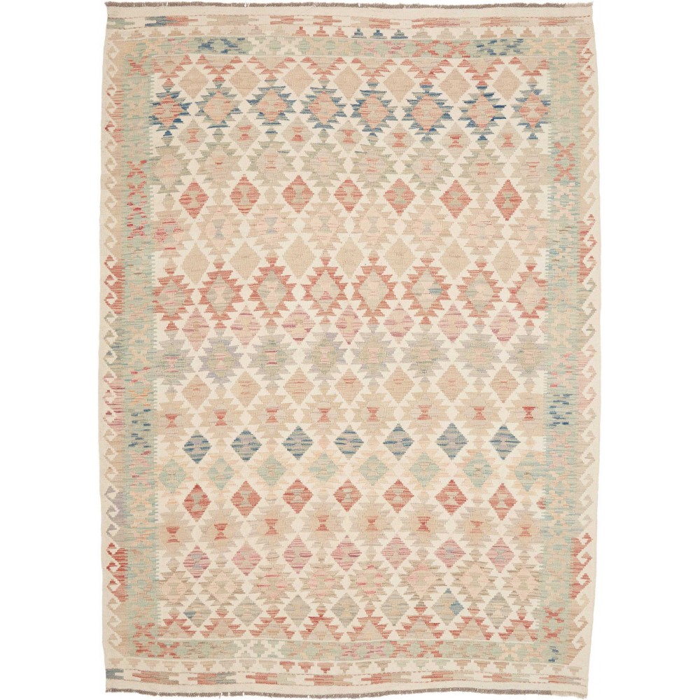 Tappeto Kilim Afghanistan beige giallo 182x249