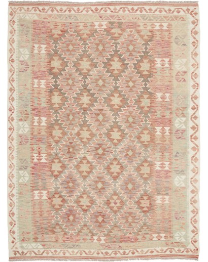 Tappeto Kilim Afghanistan marrone bianco 175x235