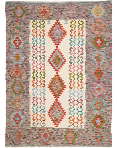 Tappeto Kilim Afghanistan marrone 178x240