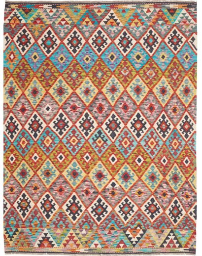 Tappeto Kilim Afghanistan marrone 183x236
