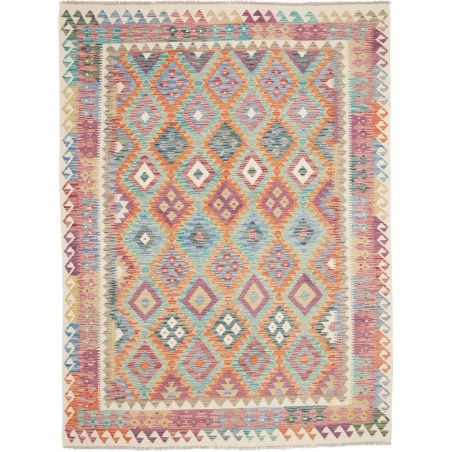 Tappeto Kilim Afghanistan marrone grigio 178x237