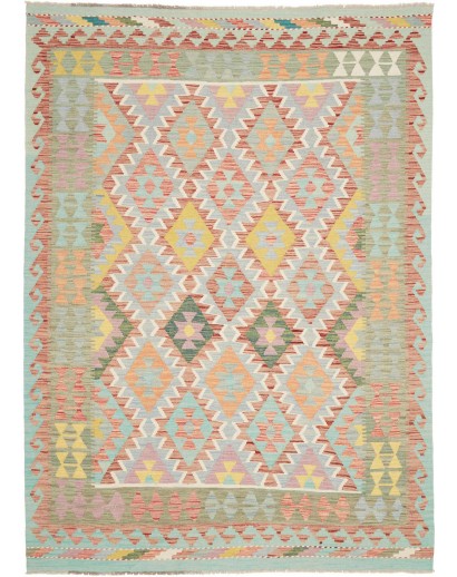 Tappeto Kilim Afghanistan marrone 175x244