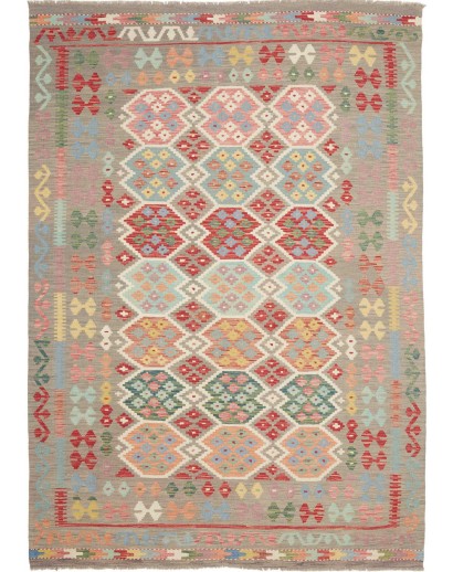 Tappeto Kilim Afghanistan marrone 174x249
