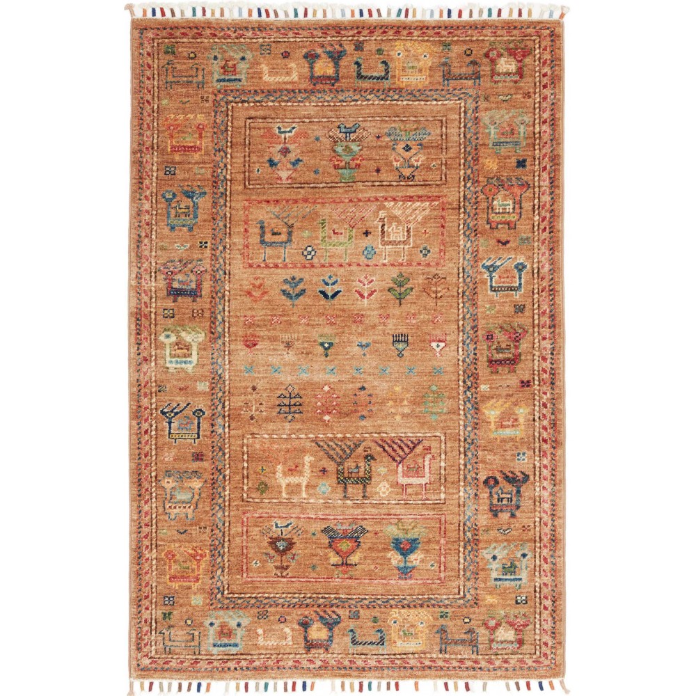 Tappeto Rubin Pakistan arancione bianco 80x124