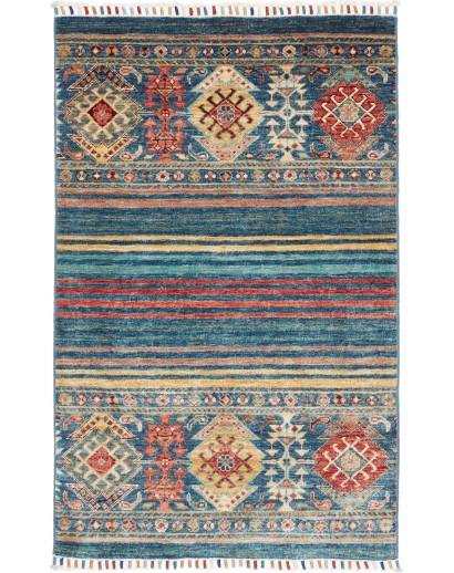 Tappeto Rubin Pakistan marrone azzurro 80x126