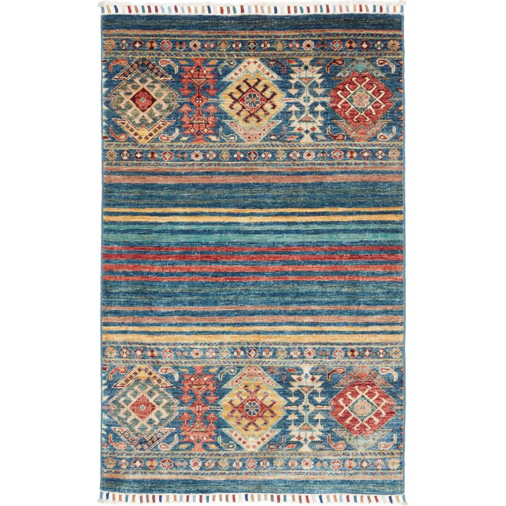 Tappeto Rubin Pakistan marrone azzurro 78x124