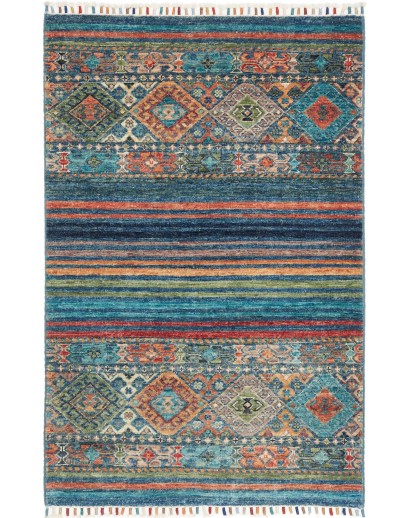 Tappeto Rubin Pakistan azzurro marrone 77x122