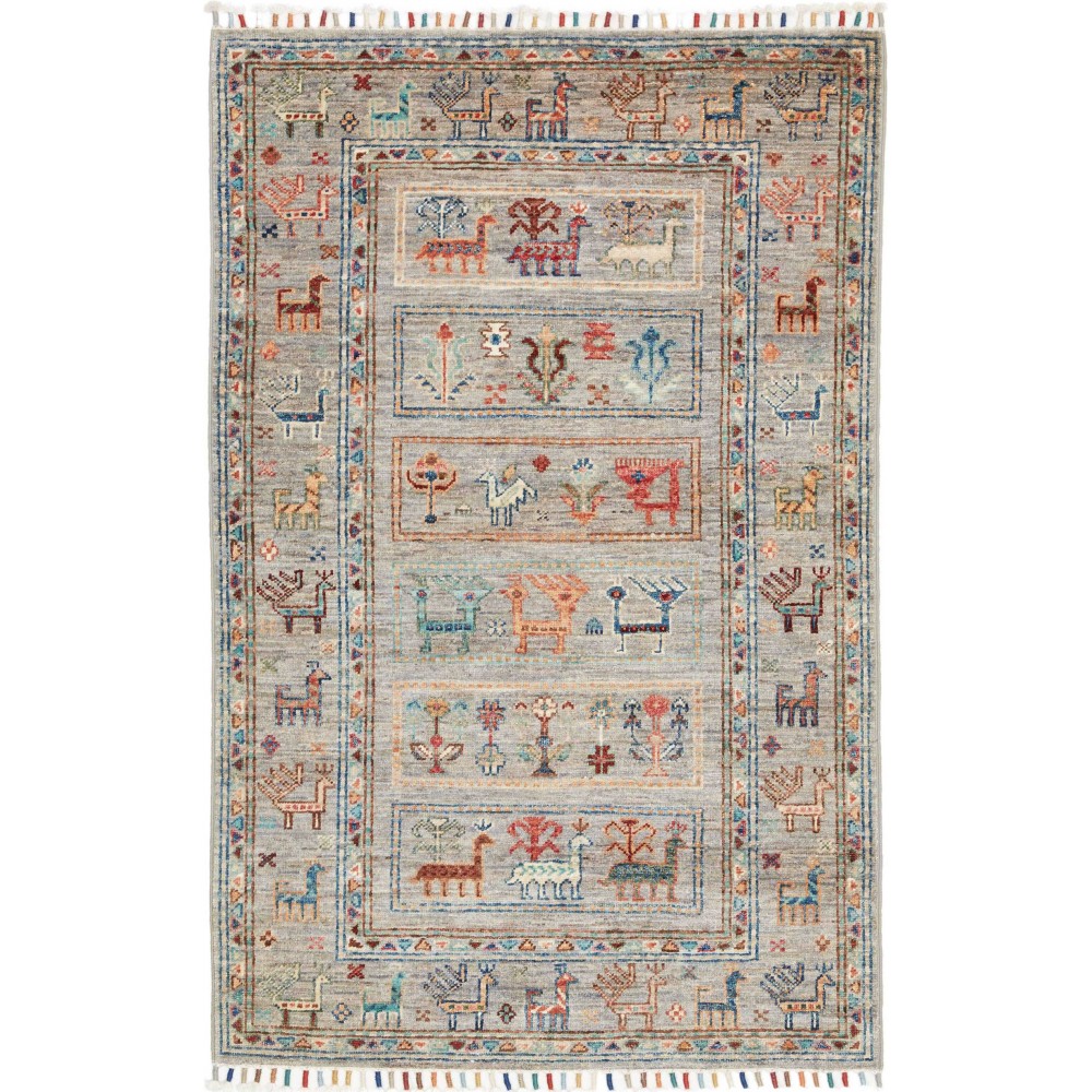 Tappeto Rubin Pakistan azzurro grigio 80x125