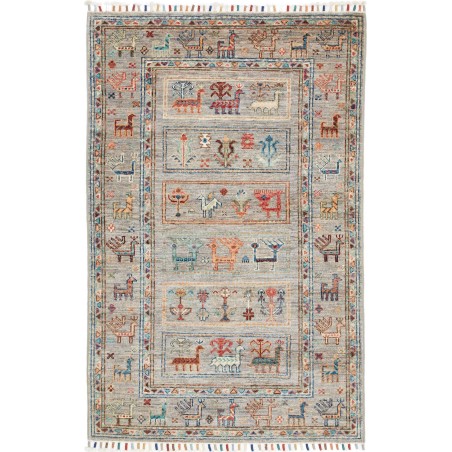 Tappeto Rubin Pakistan azzurro grigio 80x125