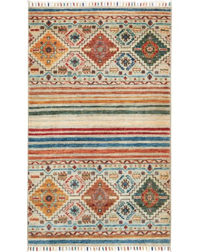 Tappeto Rubin Pakistan marrone grigio 79x130