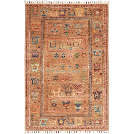 Tappeto Rubin Pakistan arancione bianco 77x124