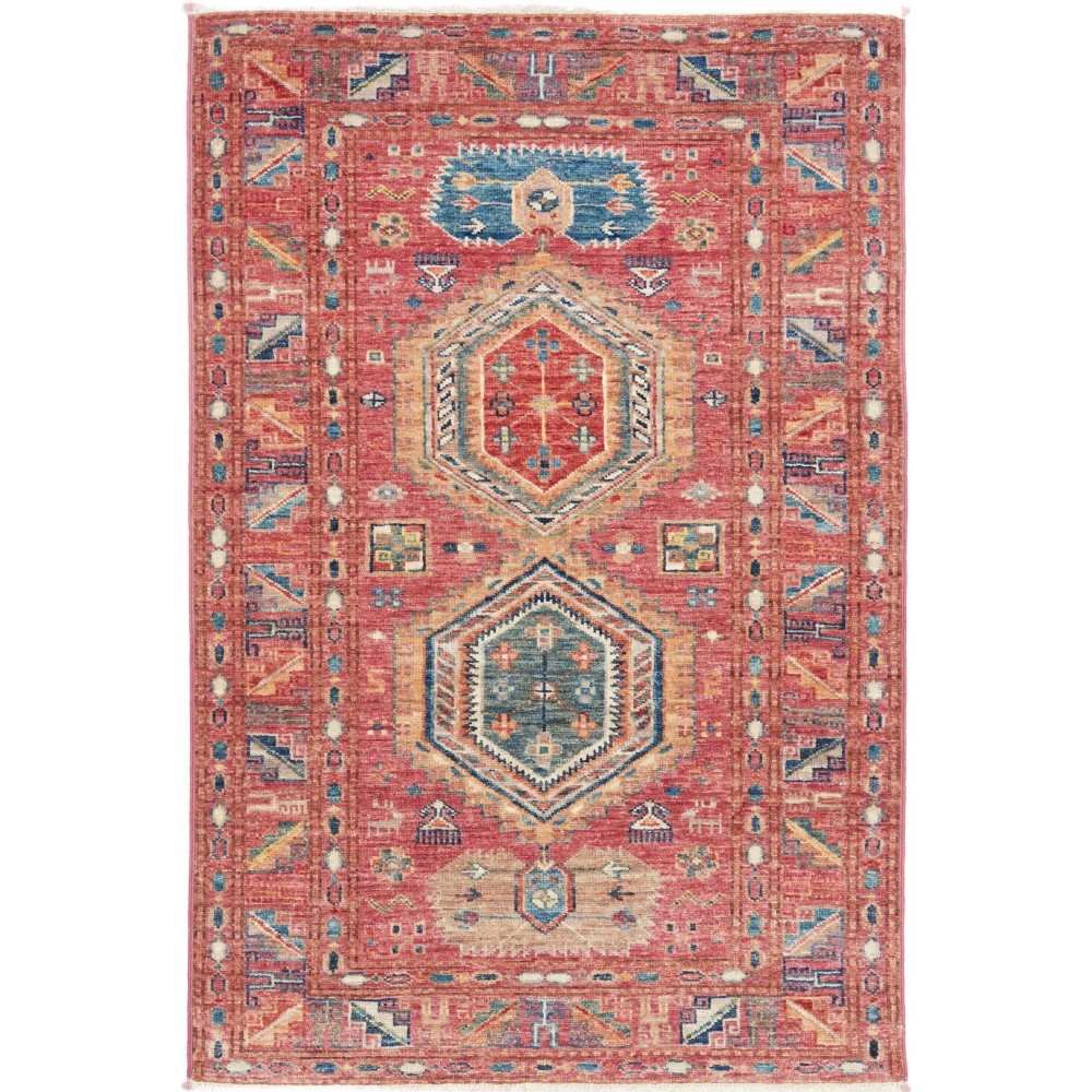 Tappeto Kazak Fine Pakistan marrone rosso 83x124