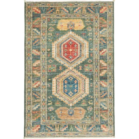 Tappeto Kazak Fine Pakistan marrone grigio 82x123