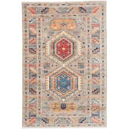 Tappeto Kazak Fine Pakistan marrone beige 82x123