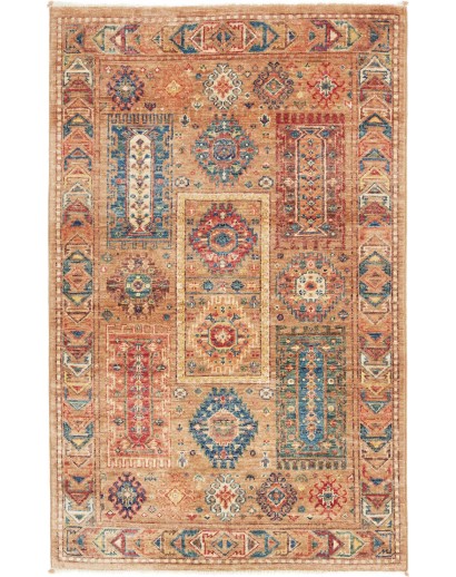 Tappeto Tribal Pakistan marrone grigio 76x124