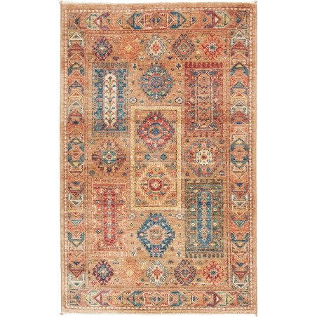 Tappeto Tribal Pakistan marrone grigio 76x124