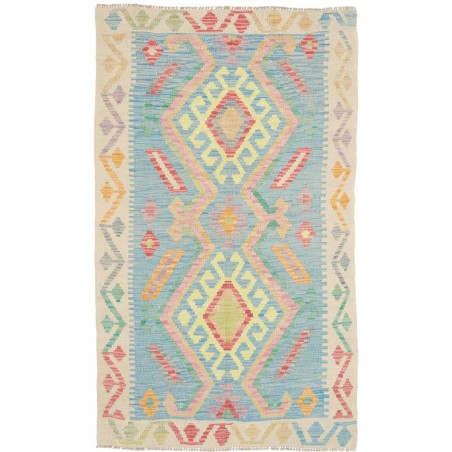 Tappeto Kilim Afghanistan beige giallo 93x152