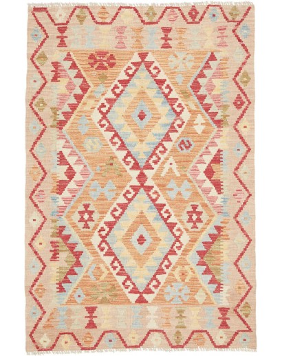 Tappeto Kilim Afghanistan giallo 106x156