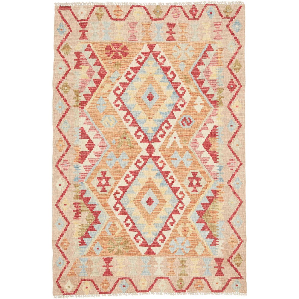Tappeto Kilim Afghanistan giallo 106x156