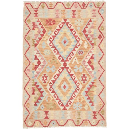 Tappeto Kilim Afghanistan giallo 106x156