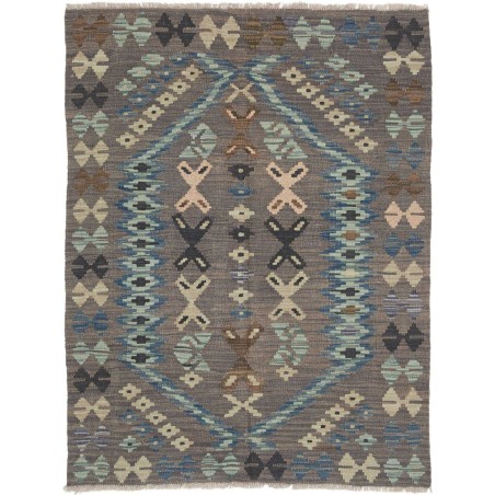 Tappeto Kilim Afghanistan azzurro 102x136