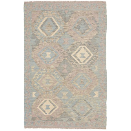 Tappeto Kilim Afghanistan azzurro giallo 96x149