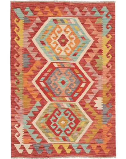 Tappeto Kilim Afghanistan marrone 97x145