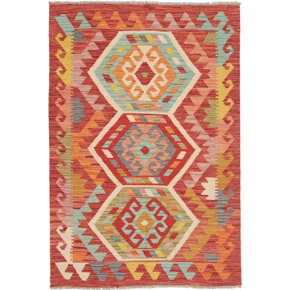 Tappeto Kilim Afghanistan marrone 97x145