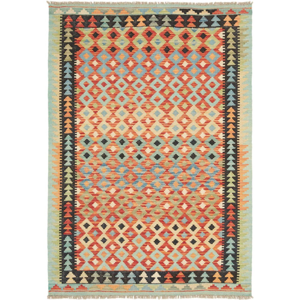 Tappeto Kilim Afghanistan marrone 104x151
