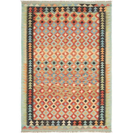 Tappeto Kilim Afghanistan marrone 104x151