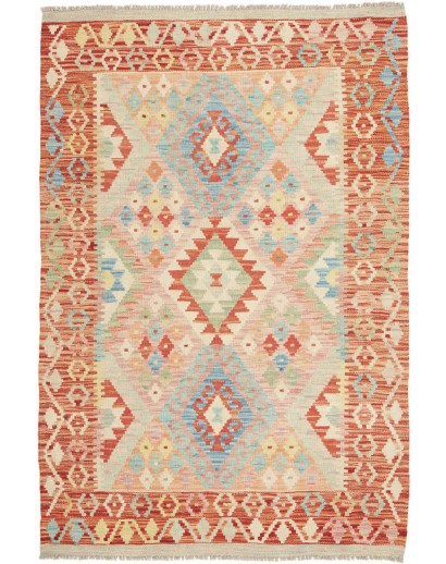 Tappeto Kilim Afghanistan marrone 105x155