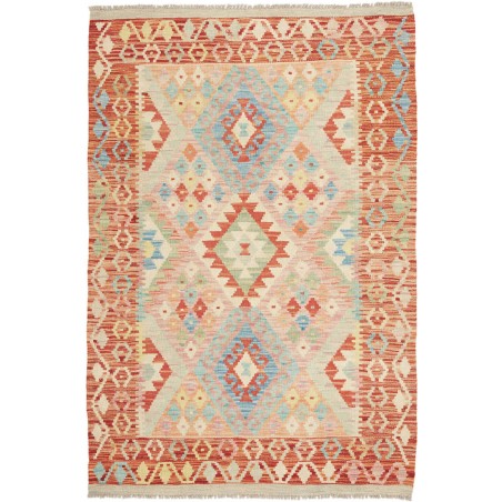 Tappeto Kilim Afghanistan marrone 105x155