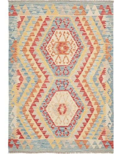 Tappeto Kilim Afghanistan marrone 107x153