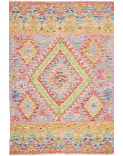 Tappeto Kilim Afghanistan marrone beige 99x146